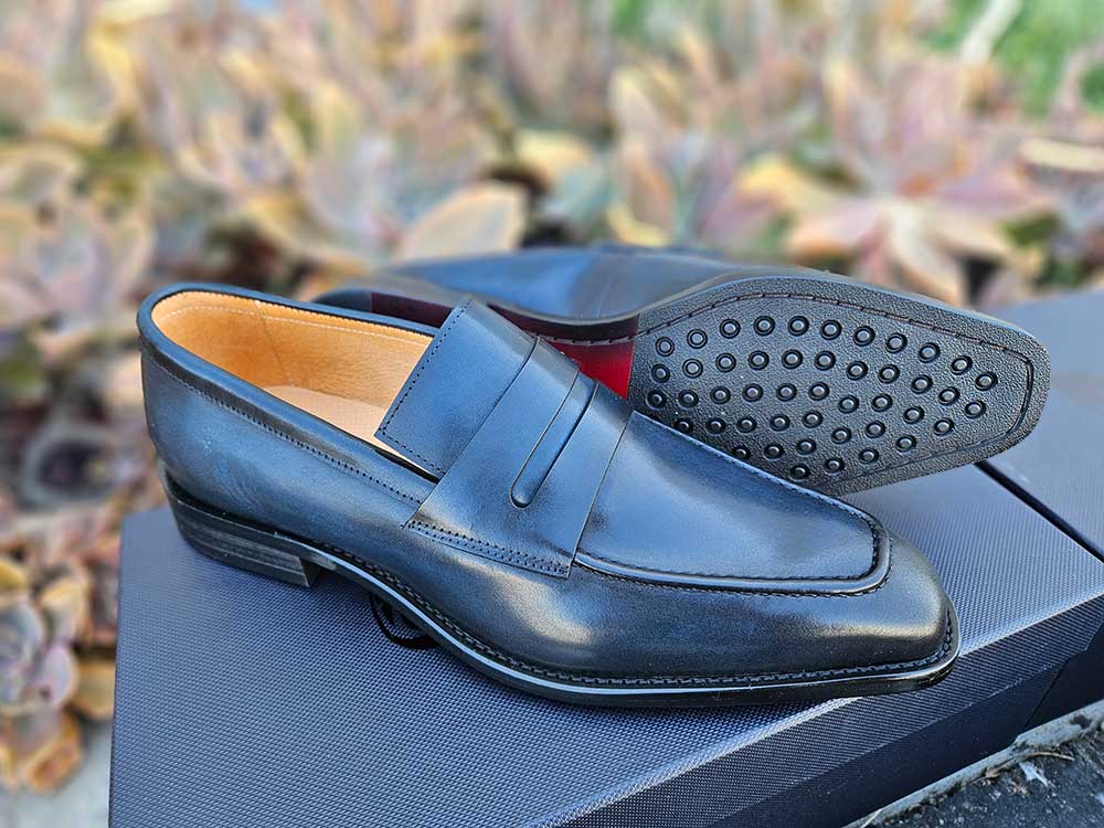 Carrucci Patina Finished Penny Loafer