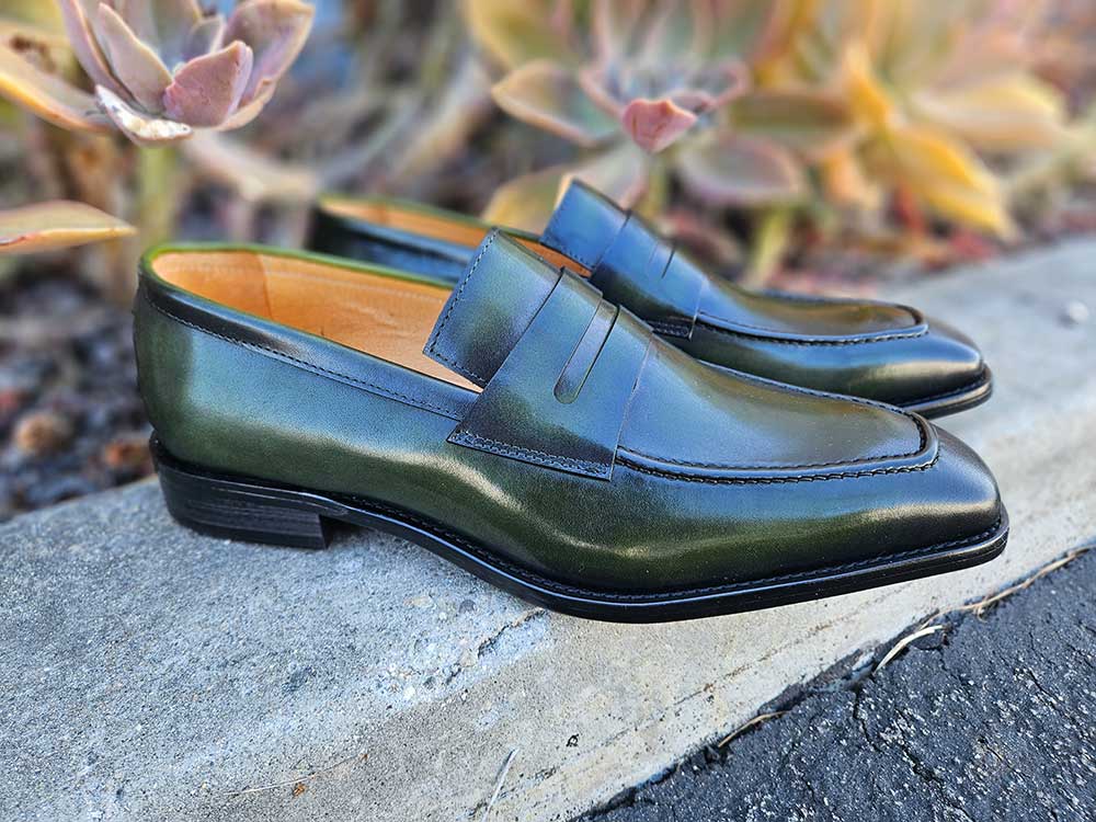 Carrucci Patina Finished Penny Loafer