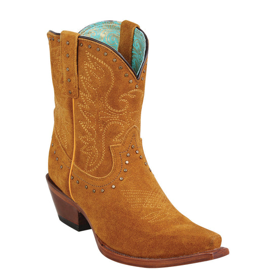 Tan Suede Booties