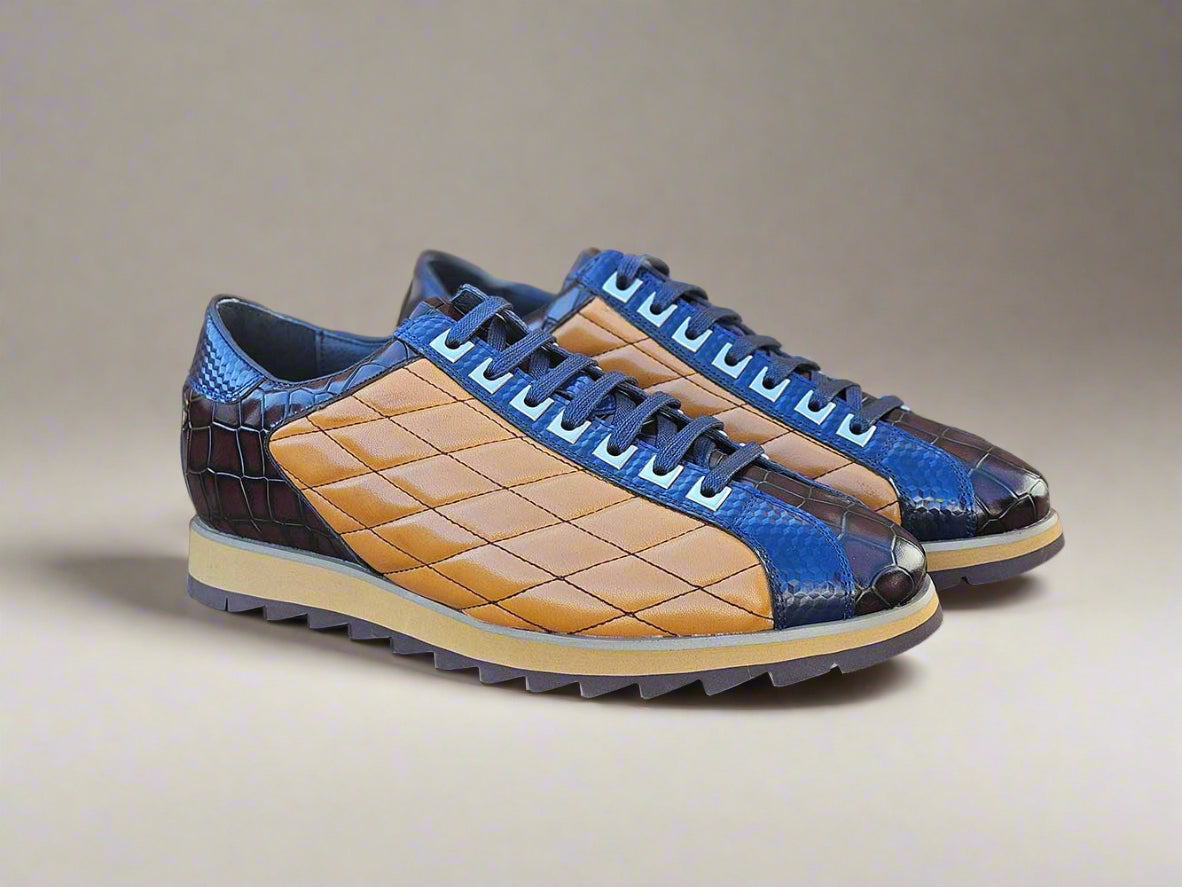 Carrucci Quilted Leather Sneaker