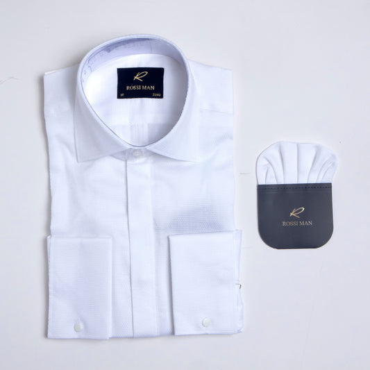 Rossi Man Men's Shirt â€“ RS3 Style in White