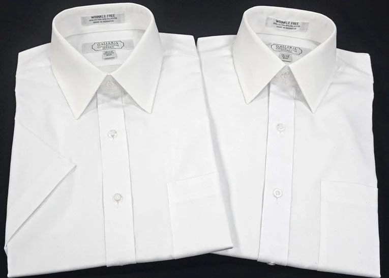Slim Fit Short Sleeve White Shirt