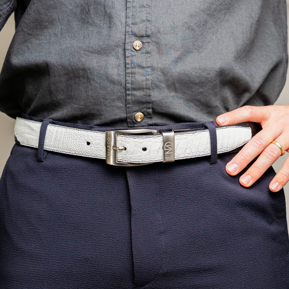 Marco Di Milano Alessio Belt White / Black
