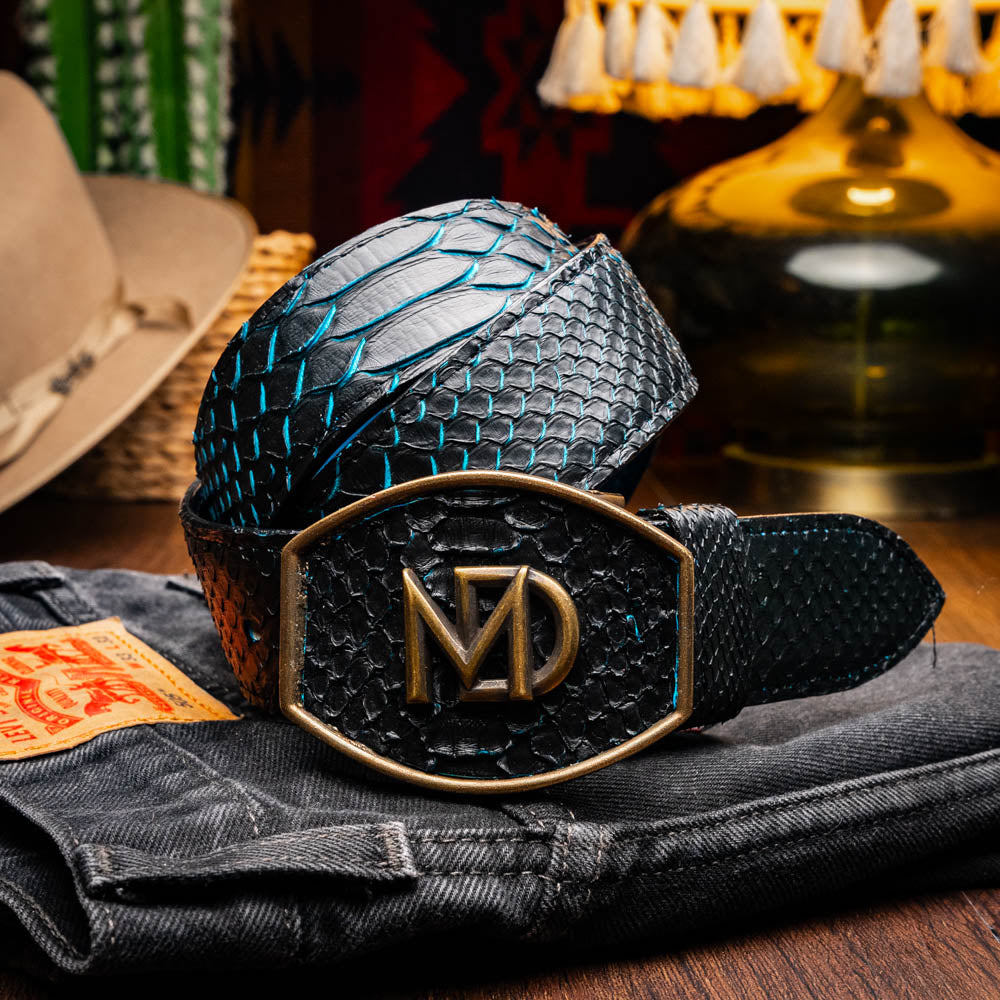 Marco Di Milano Arkansas Belt Black / Blue