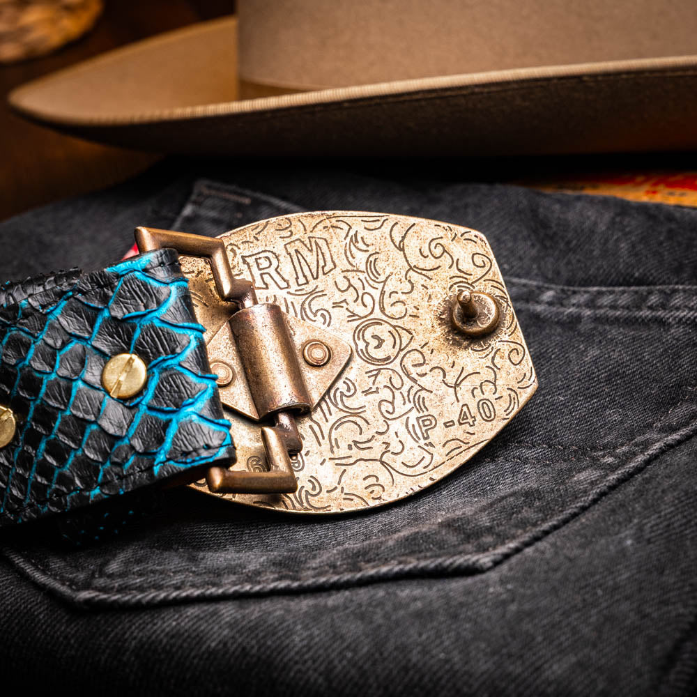 Marco Di Milano Arkansas Belt Black / Blue