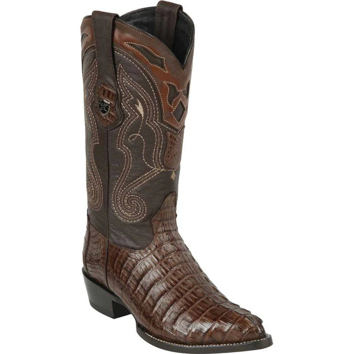 Botas de Cocodrilo Caiman Cola Original en Horma Puntal