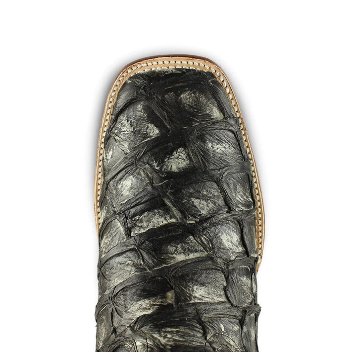 Botas de Pescado Pirarucu Original en Horma Rodeo Cuadrada