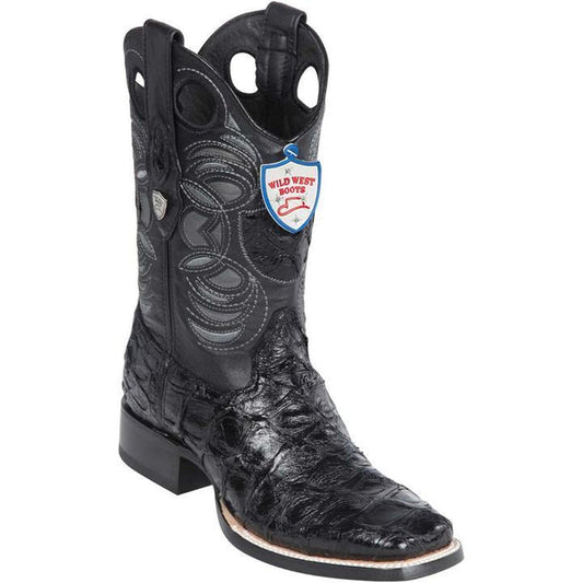 Botas de Pescado Pirarucu Original en Horma Rodeo Cuadrada WW
