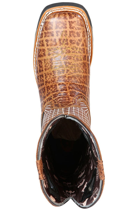 Botas de Trabajo de Cuero Original Horma Rodeo Color Arena