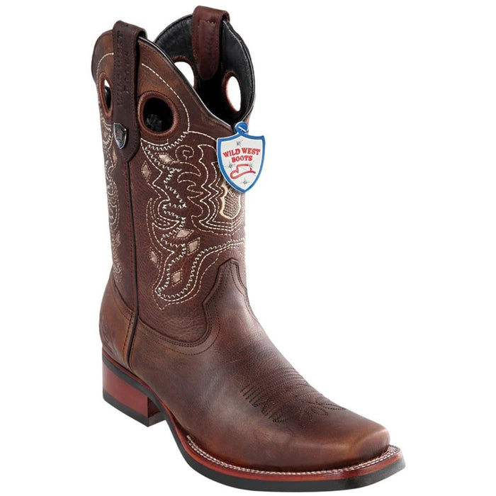 Botas Vaqueras de Cuero Rage en Horma Rodeo Suela de Hule