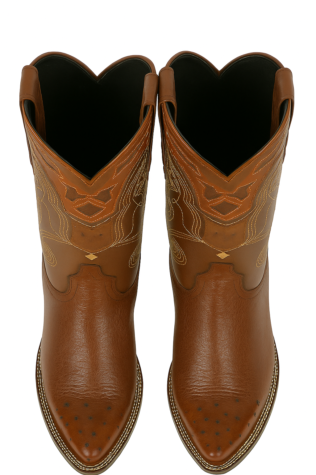 Men's Wild West Smooth Ostrich Skin 3X Toe Boots 29504-B