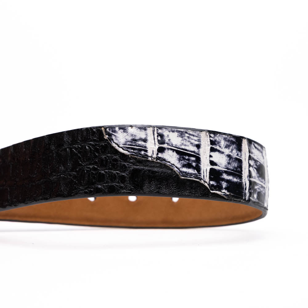 Marco Di Milano Caribe Belt Newspaper / Black