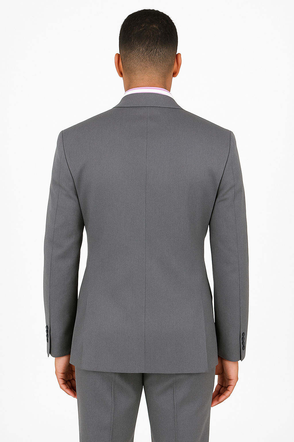 Ultra Slim Fit 2 Piece Suit Stretch Fabric in Solid Charcoal