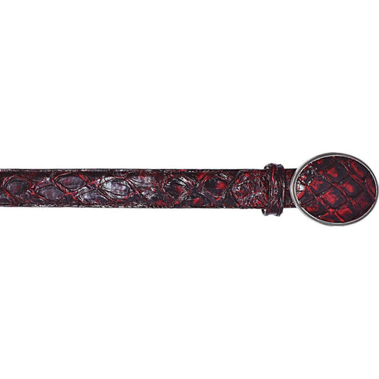 Cinto de Pescado Pirarucu Original Color Black Cherry