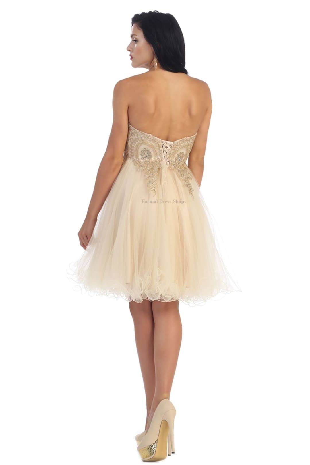Quince Dama Dresses - Short Quinceanera Dresses in Color Burgundy
