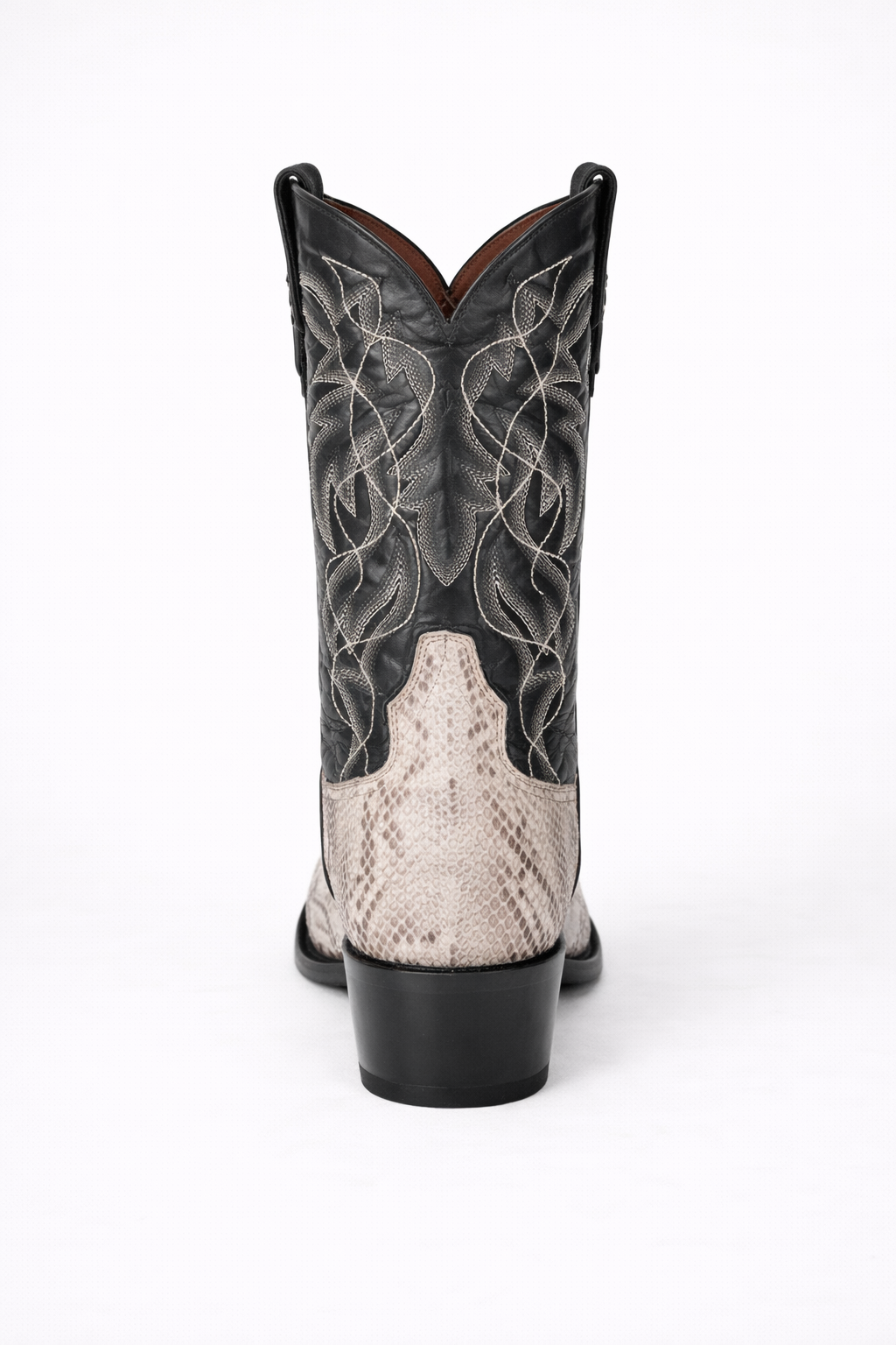 Dan Post Men's Manning Python Snakeskin Round Toe Boots - Natural-New Designer Collection