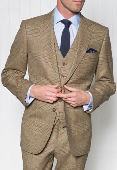 Mens Great Gatsby Costume - Great Gatsby Suit - Gatsby Clothes (Vest + Pants + Suit Shirt Tie Package)