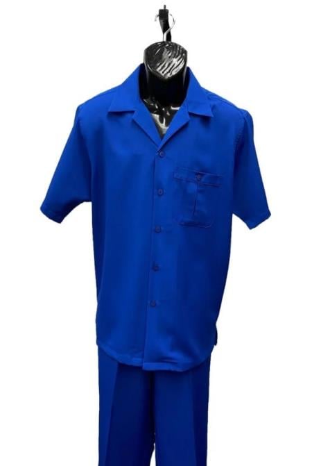 Big and Tall Walking Suit Blue