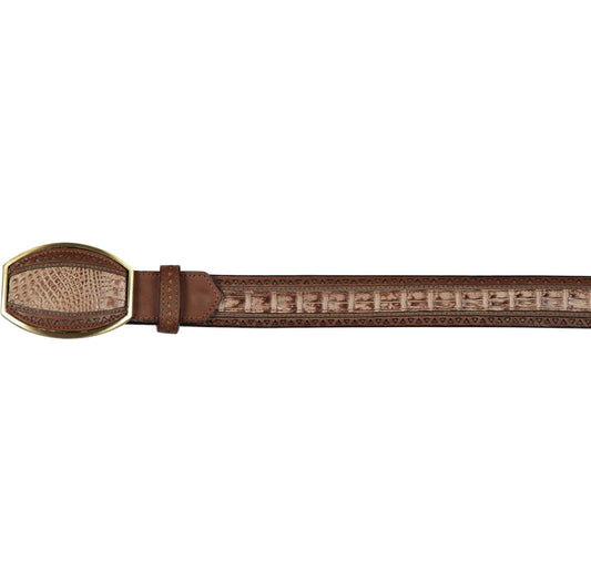 Men's Los altos Caiman Belly Laser Design Casual Belt C24U8272