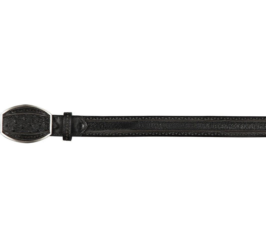 Men's Los altos Smooth Ostrich Laser Design Casual Belt LAB-C24U0405