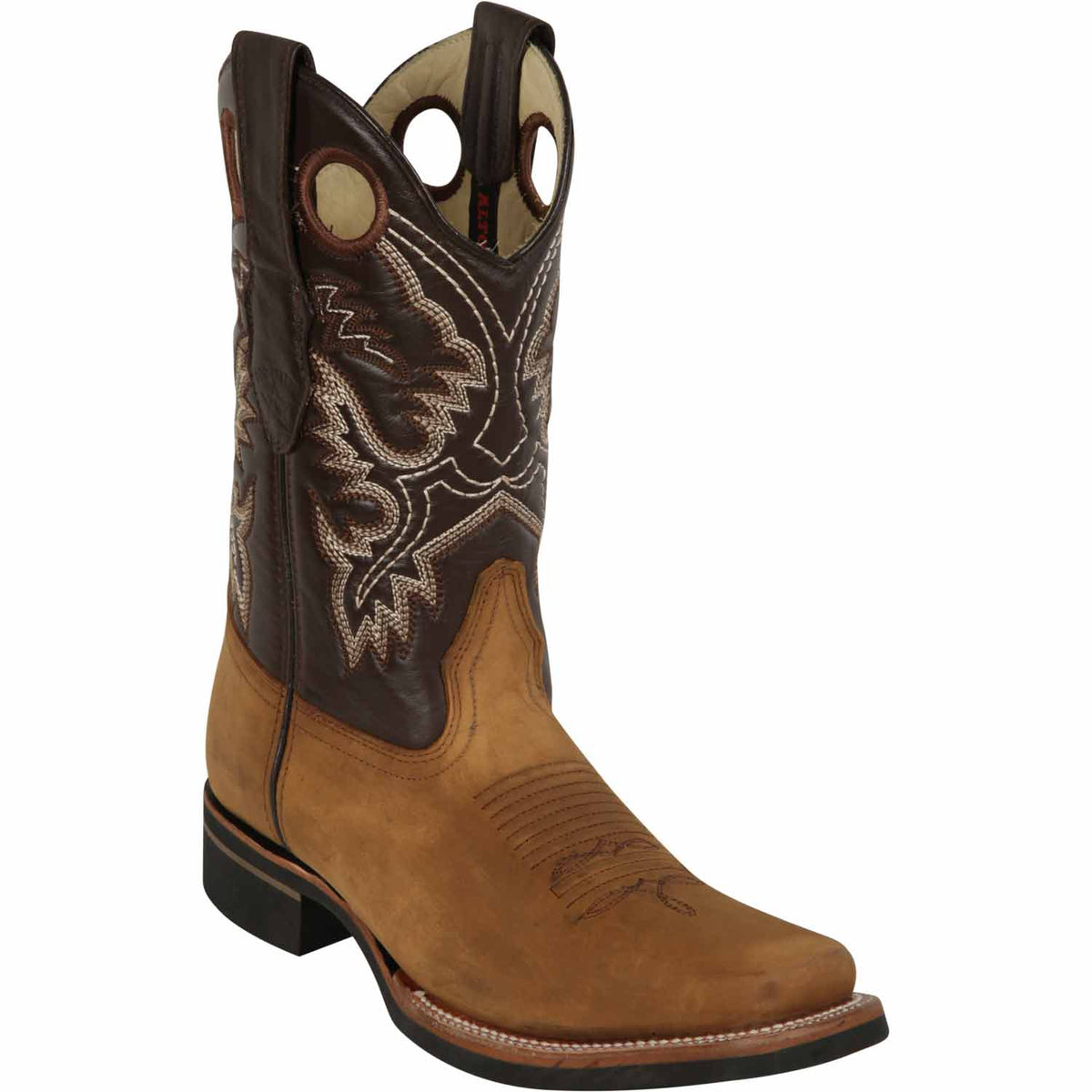 Men's Los Altos Genuine Leather Rodeo Square Toe Boots 81362