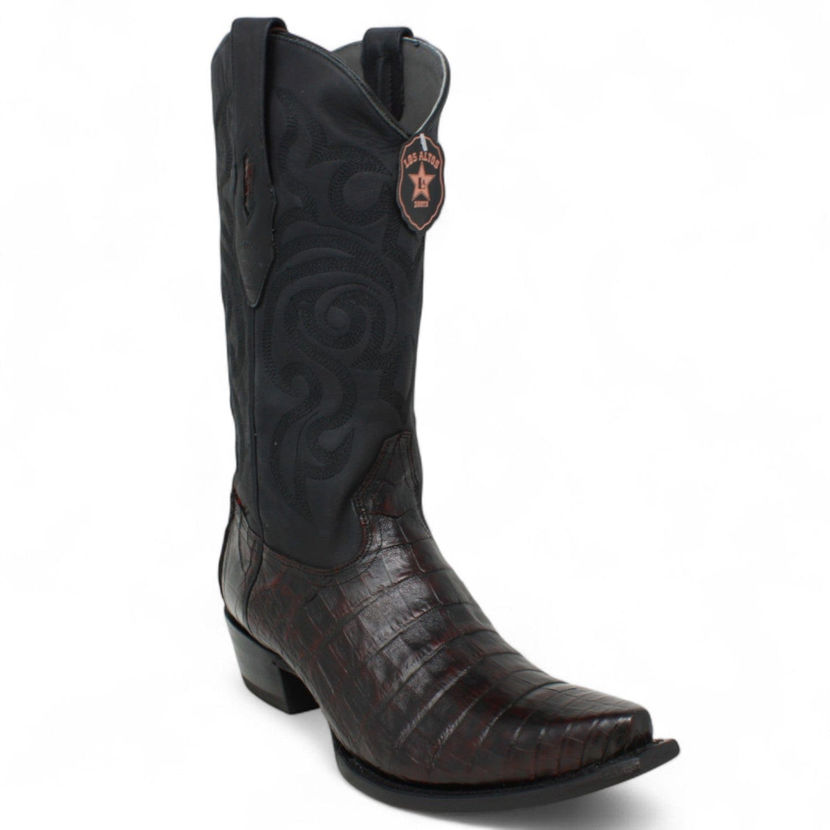Men's Los Altos Caiman Belly Snip Toe Boots 9482