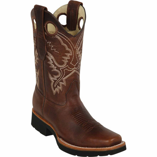 Men's Los Altos Genuine Leather Rodeo Square Toe Boots 813E9940