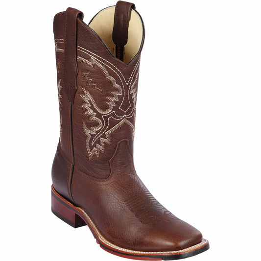 Men's Los Altos Genuine Leather Wide Square Toe BootS 82699