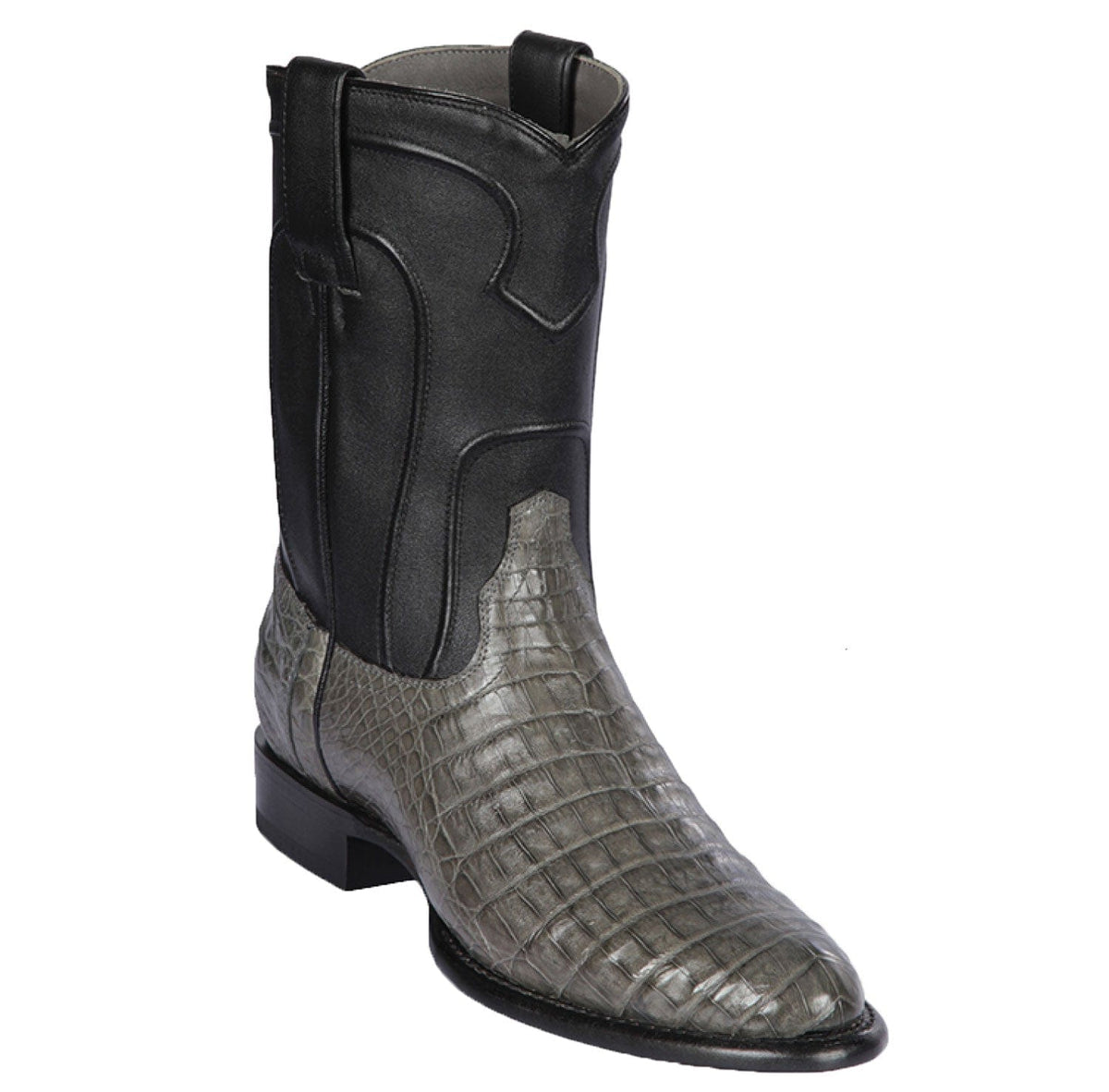Men's Los Altos Original Caiman Belly Roper Toe Boots 6982
