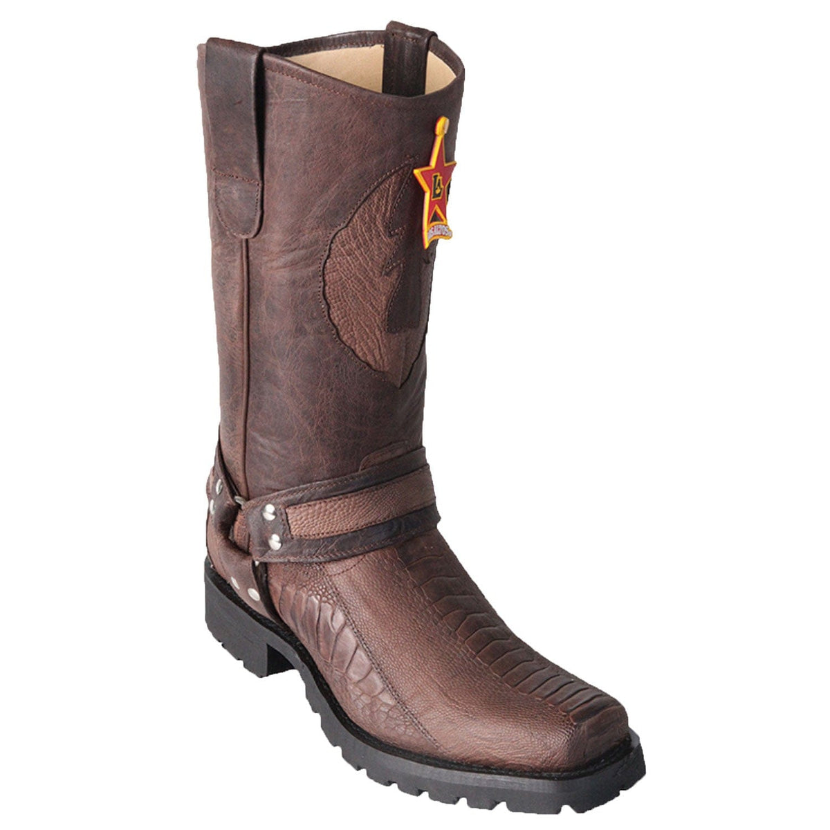 Men's Los Altos Ostrich Leg Biker Style Boot 55TG05