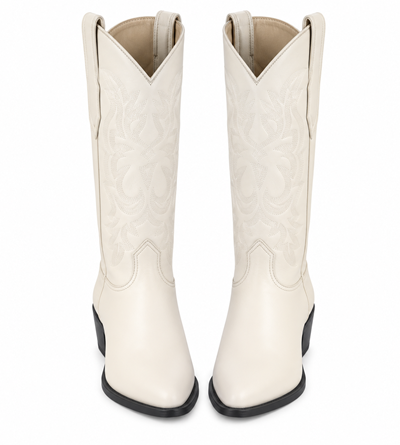 Los Altos Men's Winter white Genuine Elk Leather J Toe Boots