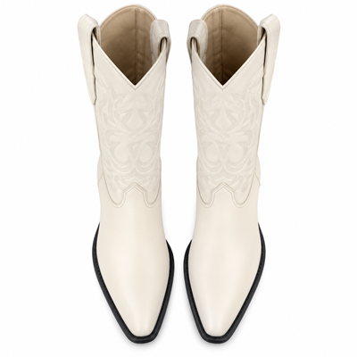 Los Altos Men's Winter white Genuine Elk Leather J Toe Boots