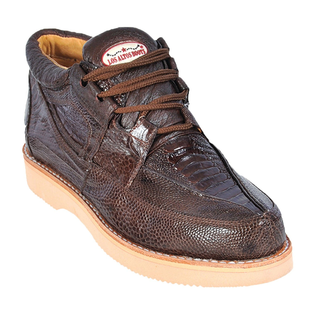 Men's Los Altos Full Ostrich Leg Skin Shoes LAB-ZA0505