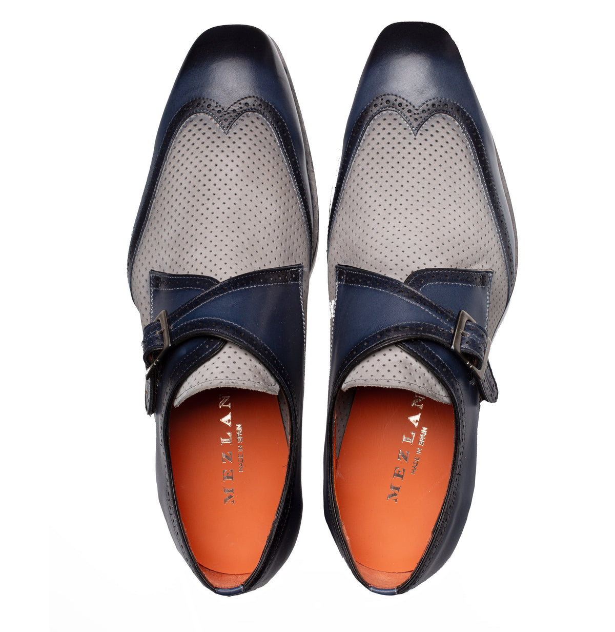 Mezlan Blanes Spectator Monk Strap