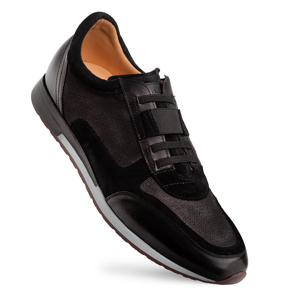 Mezlan Riumar Suede/Linen Sneaker