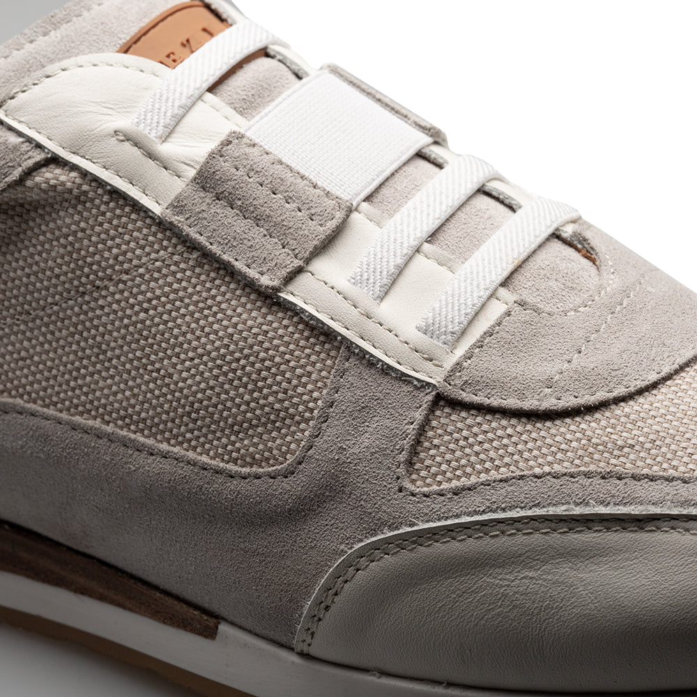 Mezlan Riumar Suede/Linen Sneaker
