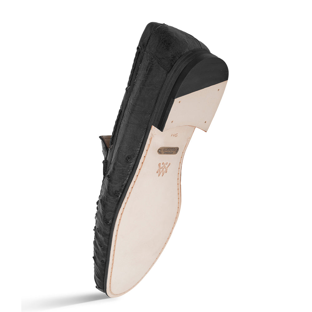 Mezlan Genuine Ostrich Moccasin Slip On
