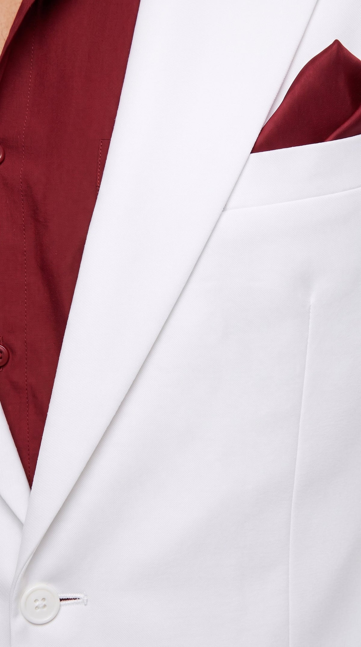 Men’s Tony Montana Scarface White Suit, Movie Inspired Costume Suit with Red Shirt