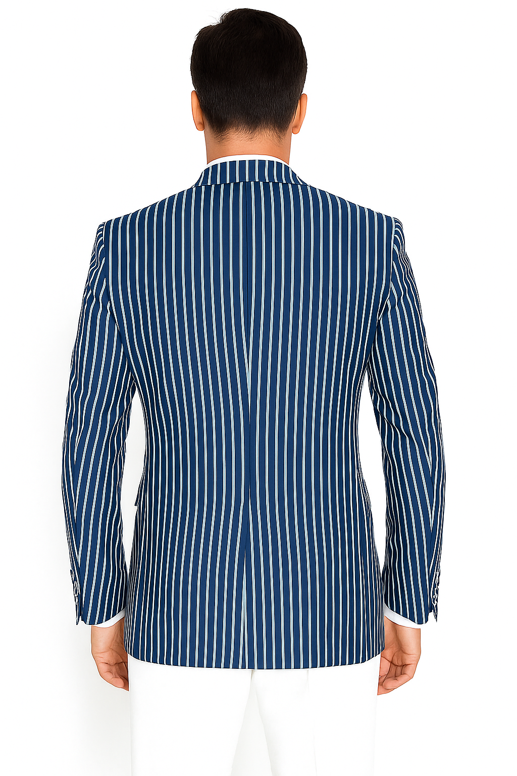 Mens Double Breasted Blazer in Color Navy - Pinstripe Sportcoat - New Arrival