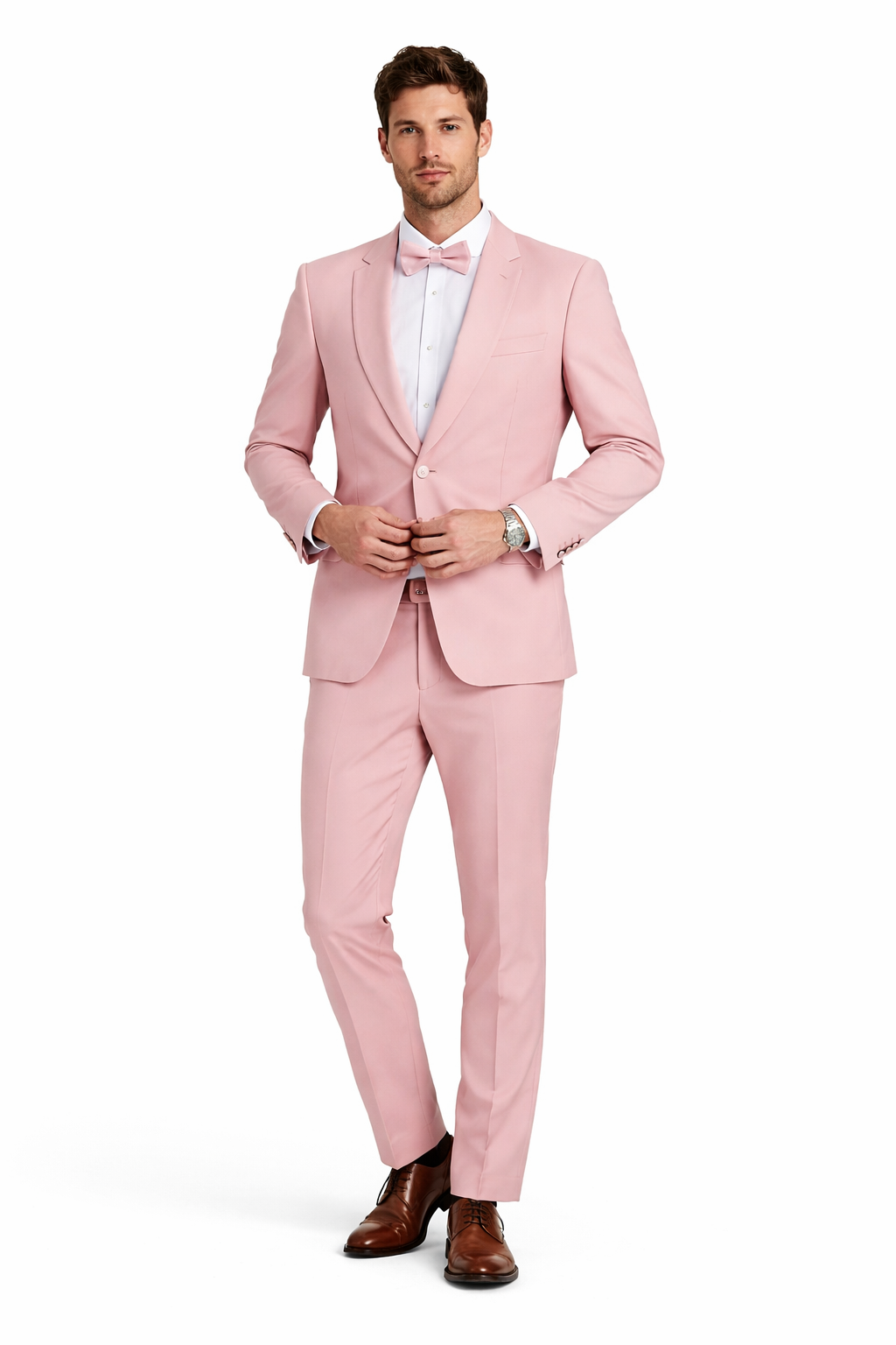 Prom 2026 Suit - Light Blush Prom Tuxedo - Summer Slim Fit Suits