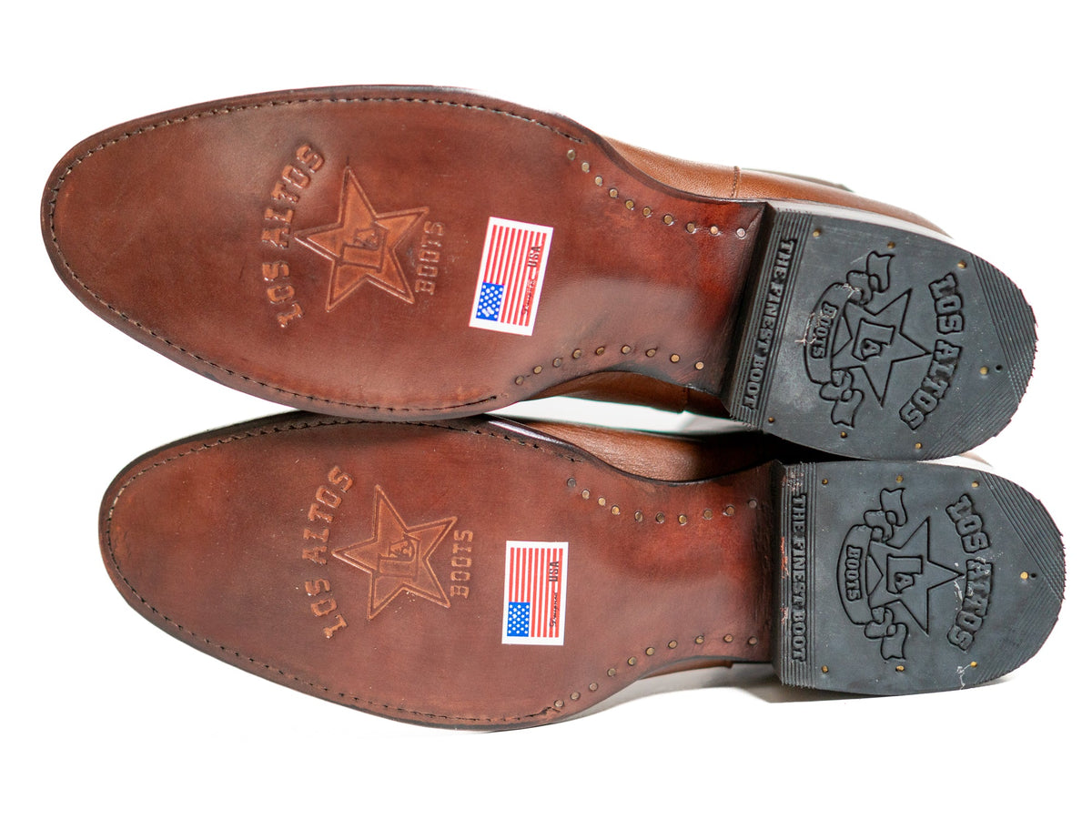 Los Altos Men's Toe Roper Boot Belmont Brown