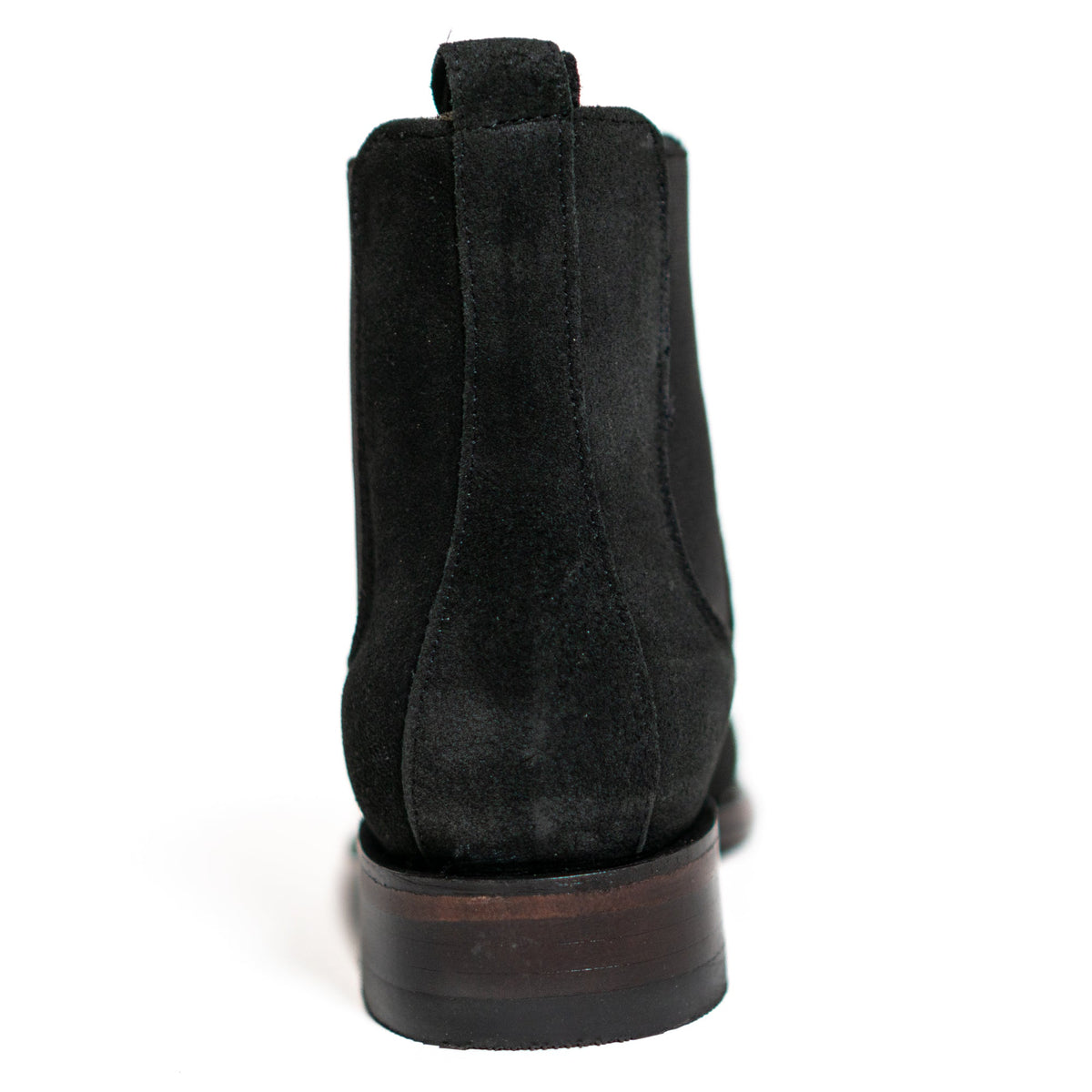 Los Altos Men's Toe Roper Boot Gamuza Black