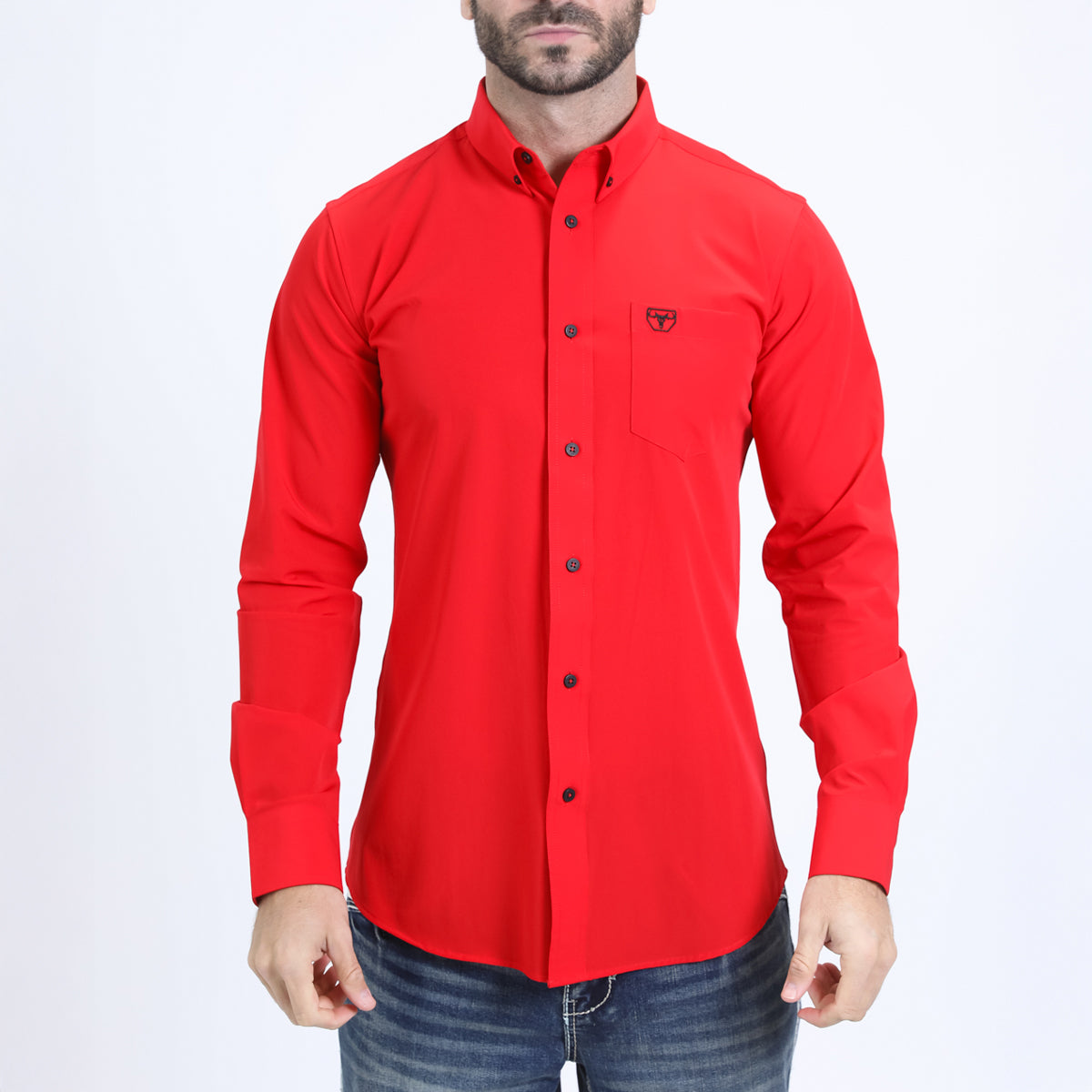 Mens Single Pocket Modern Fit Shirts