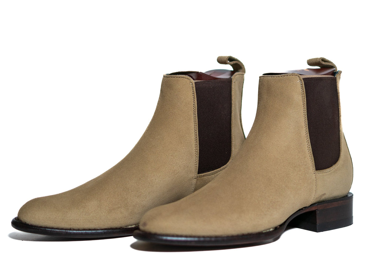 Los Altos Men's Toe Roper Boot Gamuza Oryx