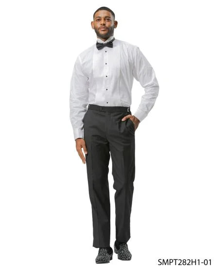 Stacy Adams Men's Hybrid Fit Tuxedo Pants - Side Satin Strip