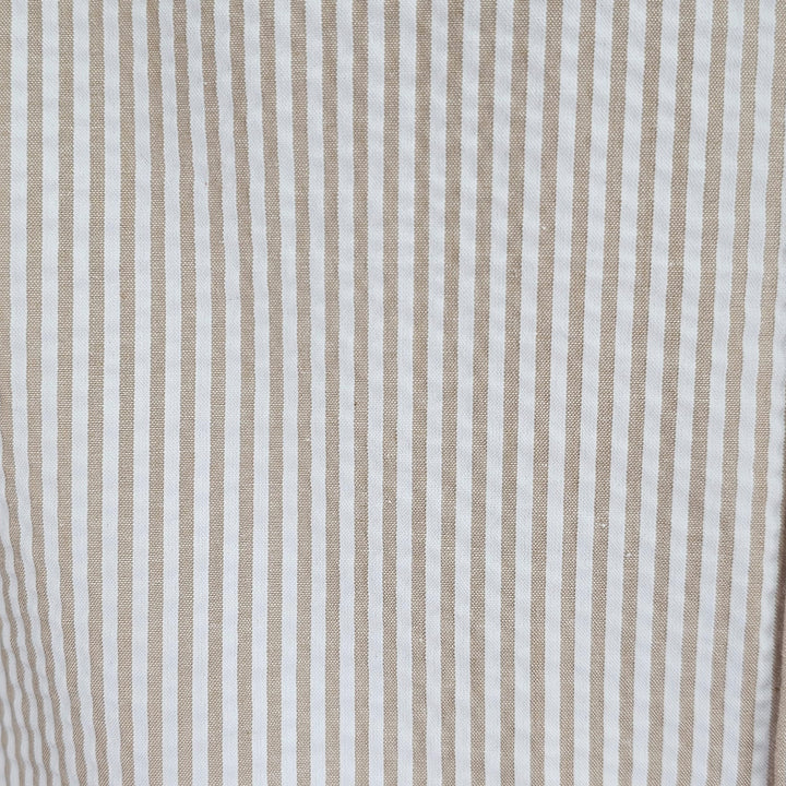Tan Seersucker 2pc Set