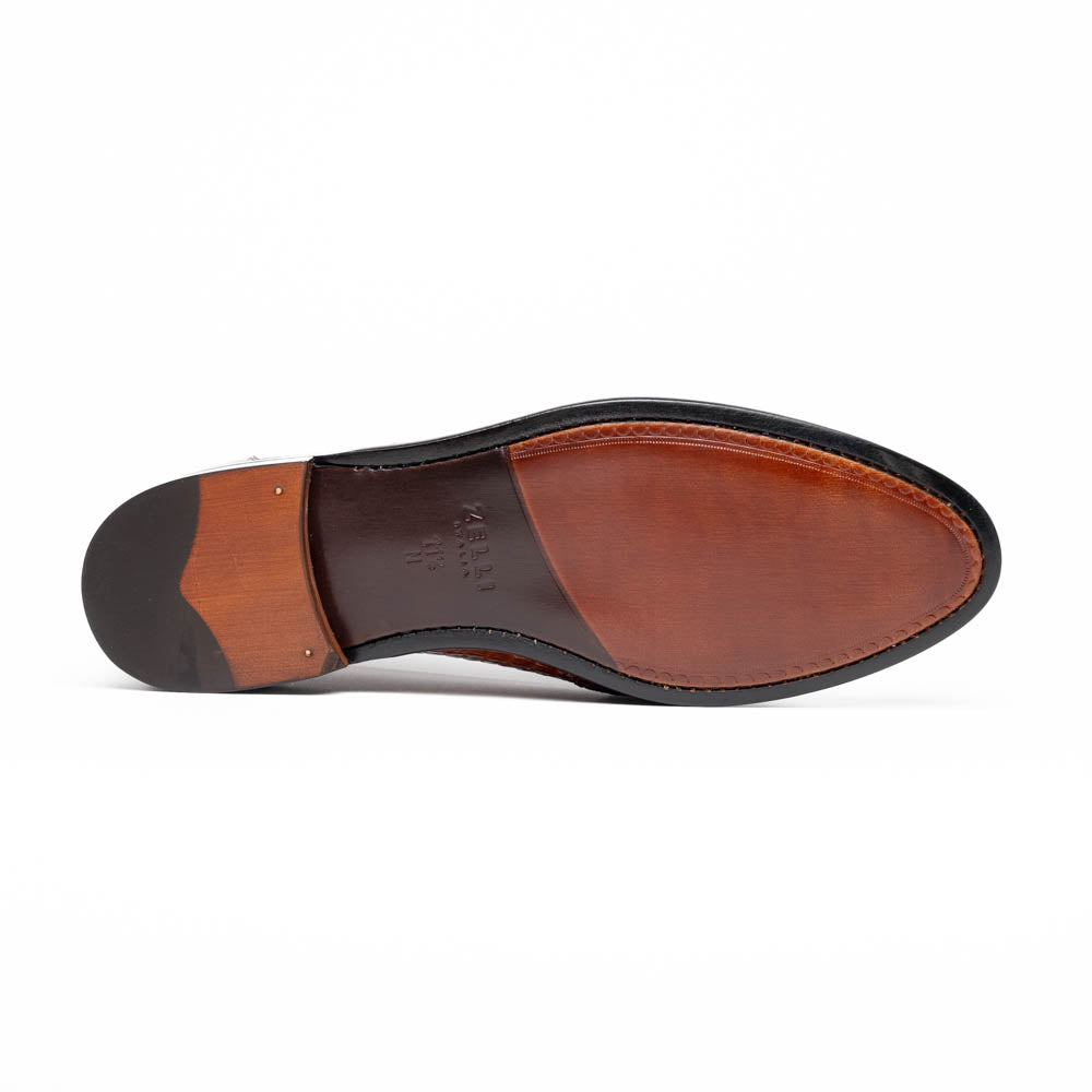 Zelli Tuscany Crocodile Slip-On Cognac (11-119-CGN)