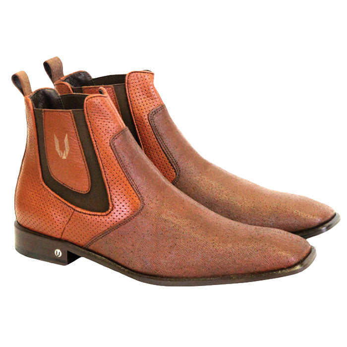 Vestigium Cat Shark Chelsea Boots Cognac