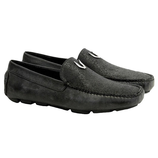 Vestigium Cat Shark Driving Loafers Black