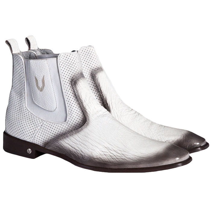 Vestigium Shark Chelsea Boots Faded White